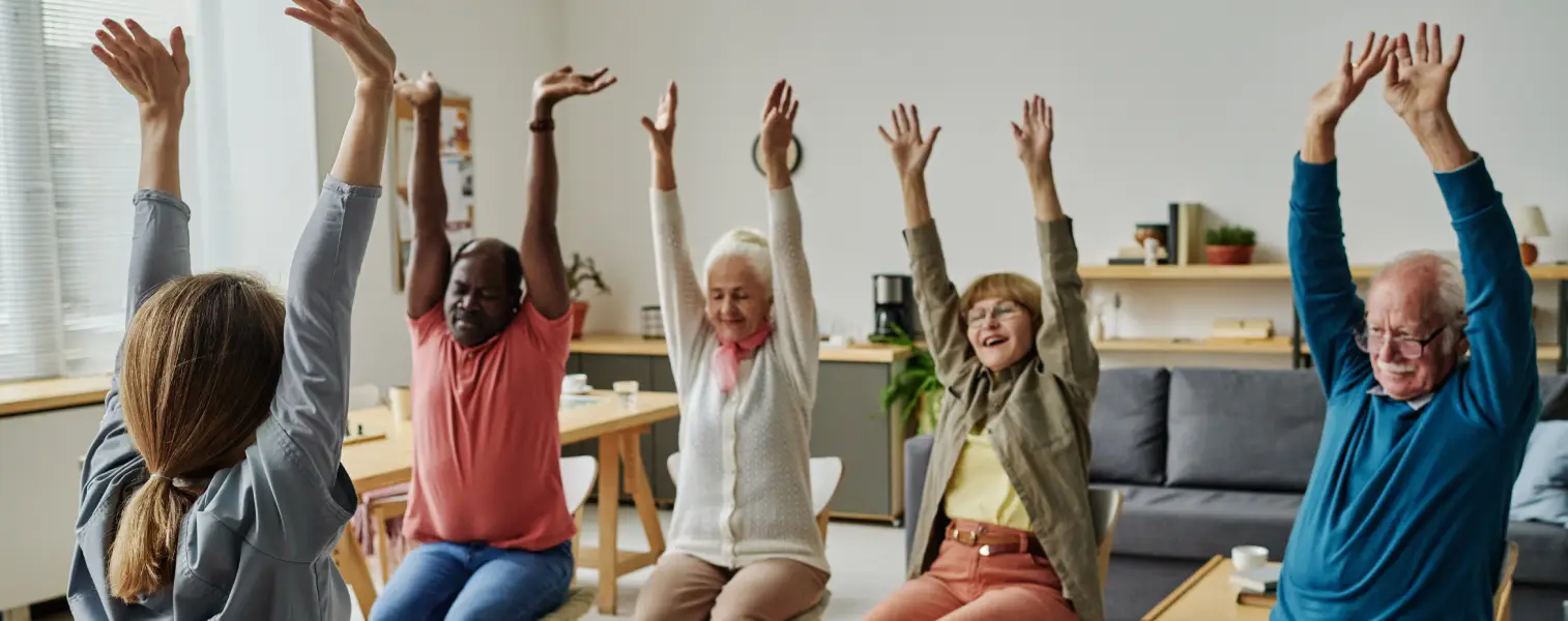 older adults exercising