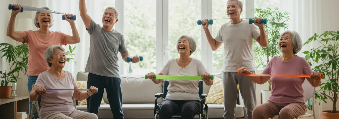 older adults exercising