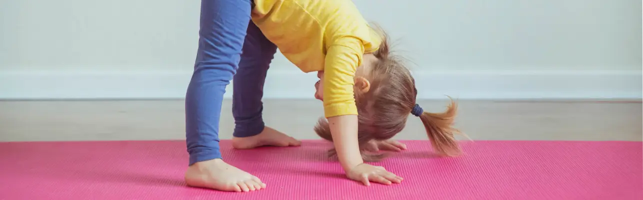 toddler exercising